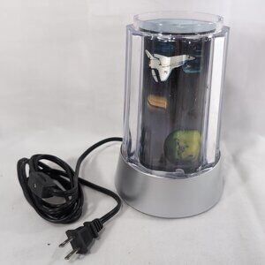 2003 Rabbit Tanaka Rotating Space Lamp NO TOP LID WORKING Planets Galaxy Silver